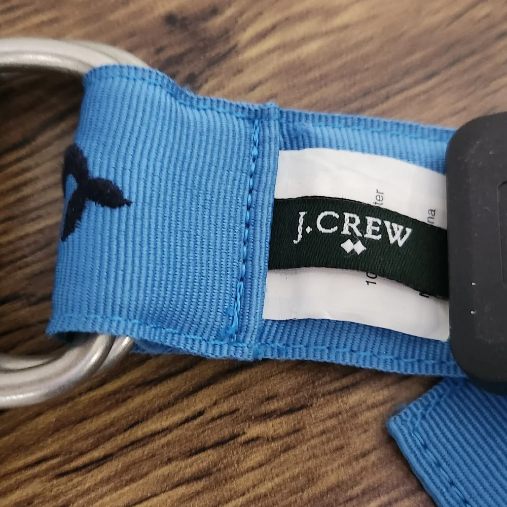 NWOT J. Crew factory blue whales belt